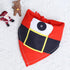 Small, medium and large dog dog cat triangle saliva towel Christmas decorative scarf
